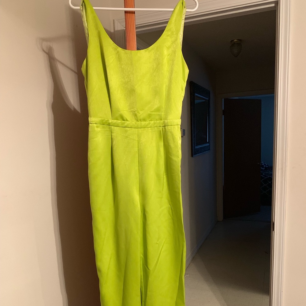 Green jumpsuit